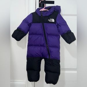 Baby Purple 1996 Retro Nuptse Down Snowsuit